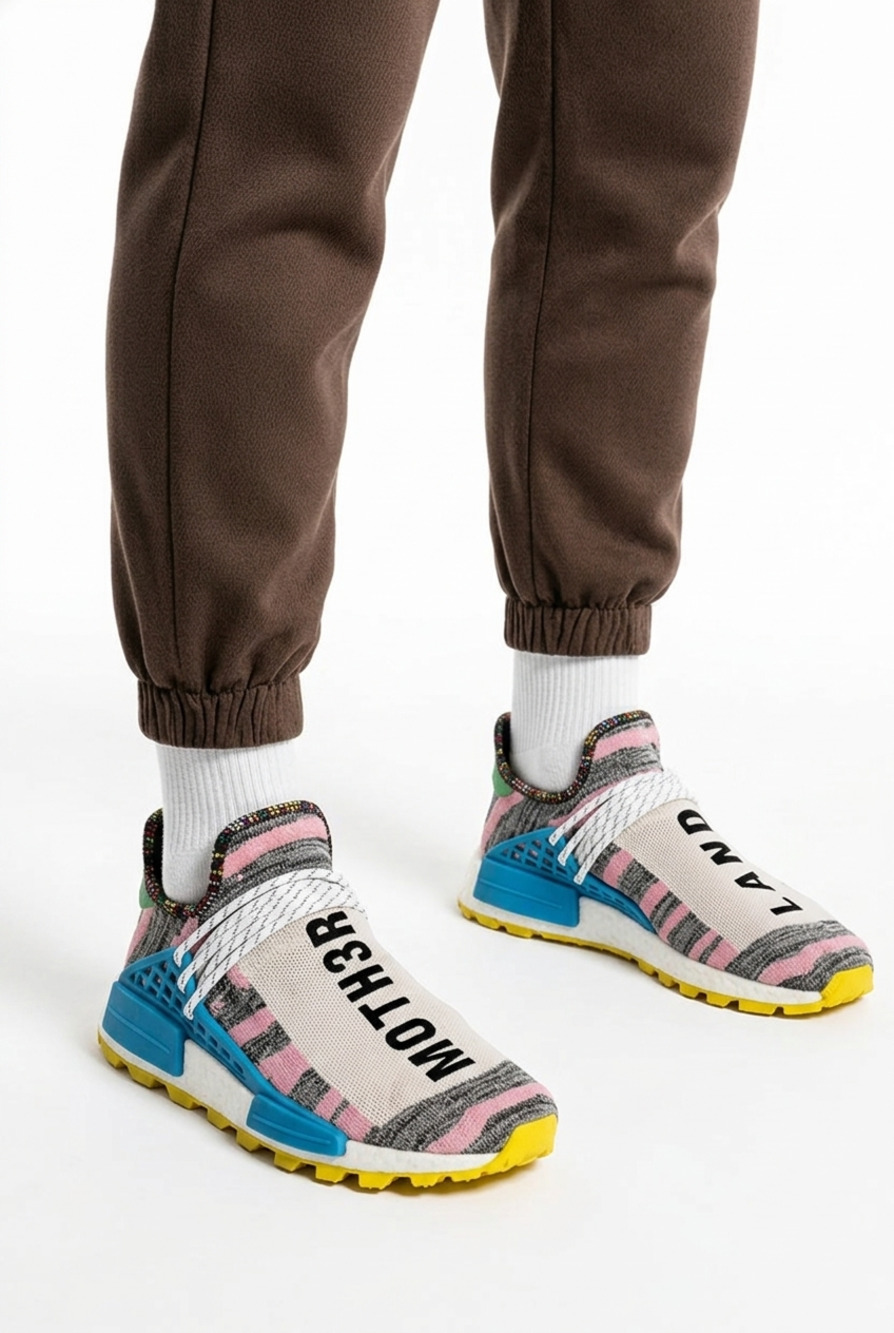 Adidas Pharrell Williams NMD Hu Trail MOTH3R L4ND Sneakers Size 12